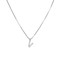 Collana Dilvdò Letters in Argento Zircone CLDBV